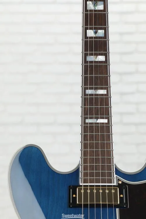  Epiphone Sheraton Frequensator Semi-hollowbody Electric Guitar - Viper Blue, Sweetwater Exclusive