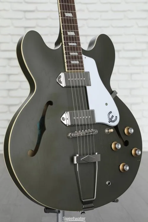  Epiphone Casino Worn Hollowbody - Worn Olive Drab Demo