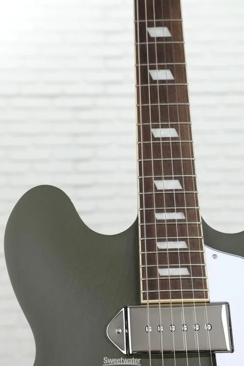  Epiphone Casino Worn Hollowbody - Worn Olive Drab Demo