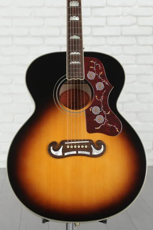  Epiphone J-200 Acoustic Guitar - Aged Vintage Sunburst Gloss Demo