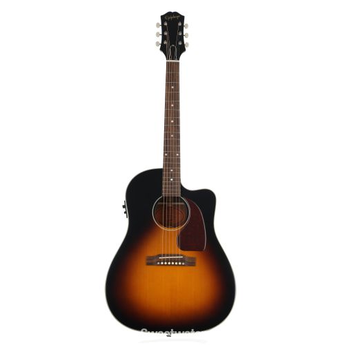  Epiphone J-45 EC Acoustic Guitar - Aged Vintage Sunburst Gloss