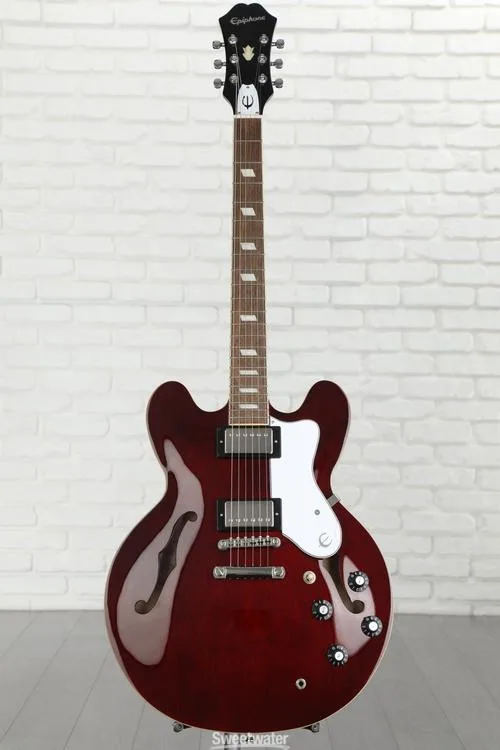  Epiphone Noel Gallagher Riviera Semi-hollow Electric Guitar - Dark Red Wine Demo