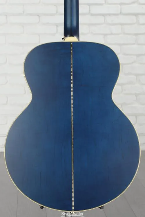  Epiphone J-200 Acoustic-electric Guitar - Aged Viper Blue, Sweetwater Exclusive Demo