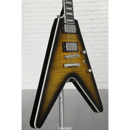  Epiphone Flying V Prophecy Electric Guitar - Yellow Tiger Aged Gloss