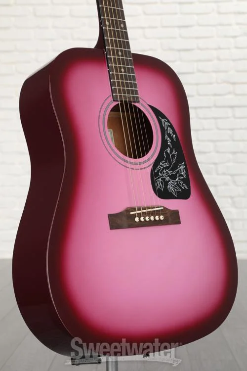  Epiphone Starling Acoustic Guitar - Hot Pink Pearl