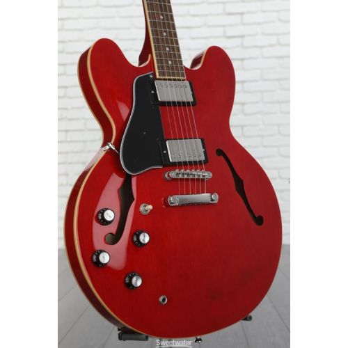  Epiphone ES-335 Left-handed Semi-hollowbody Electric Guitar - Cherry