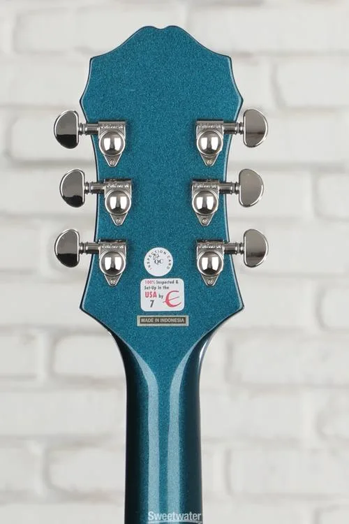  Epiphone Emperor Swingster Hollowbody - Delta Blue Metallic Demo