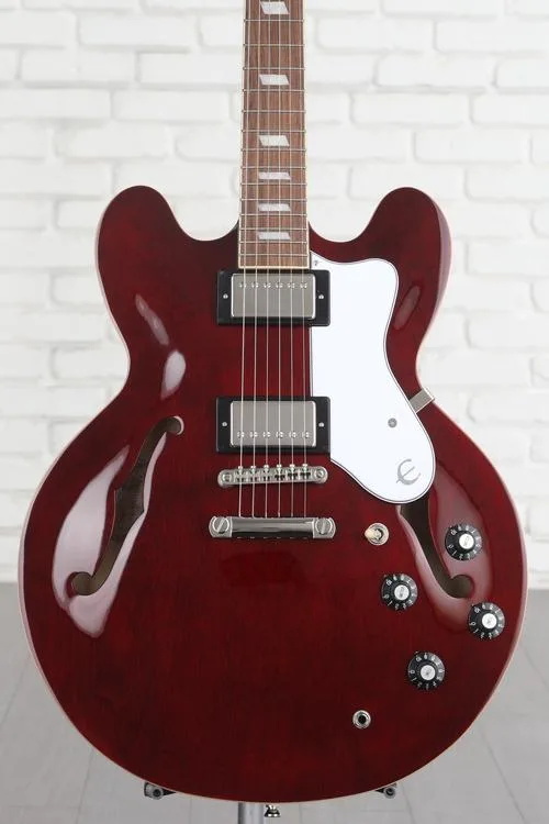 Epiphone Noel Gallagher Riviera Semi-hollow Electric Guitar - Dark Red Wine