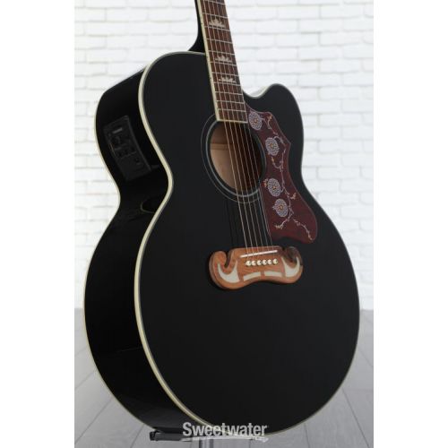  Epiphone J-200EC Studio Acoustic-Electric Guitar - Black