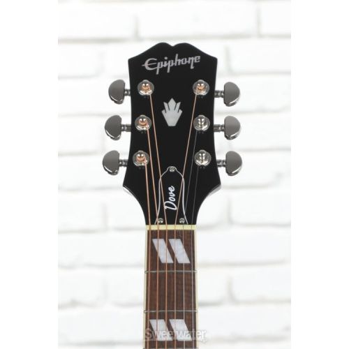  Epiphone Dove Studio Acoustic-electric - Trans Ebony Sweetwater Exclusive