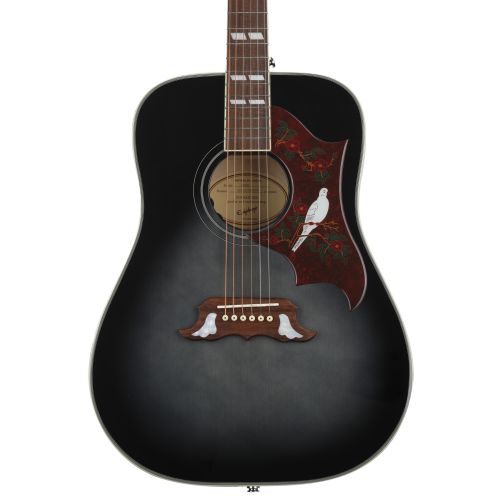  Epiphone Dove Studio Acoustic-electric - Trans Ebony Sweetwater Exclusive