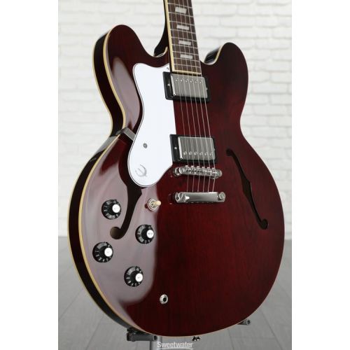  Epiphone Noel Gallagher Riviera Semi-hollow Left-handed Electric Guitar - Dark Red Wine
