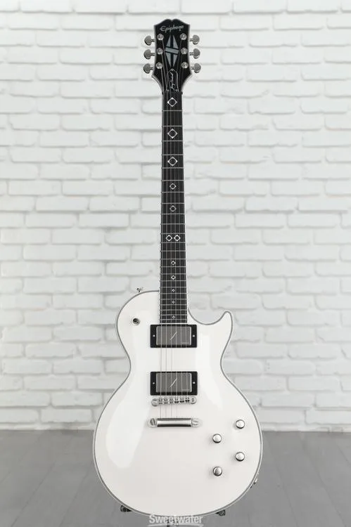  Epiphone Jerry Cantrell Les Paul Custom Prophecy Electric Guitar - Bone White
