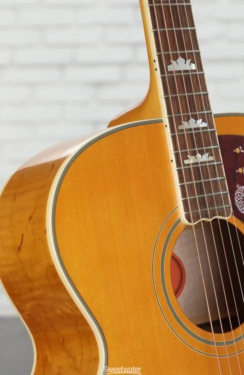  Epiphone J-200 Acoustic Guitar - Aged Natural Antique Gloss