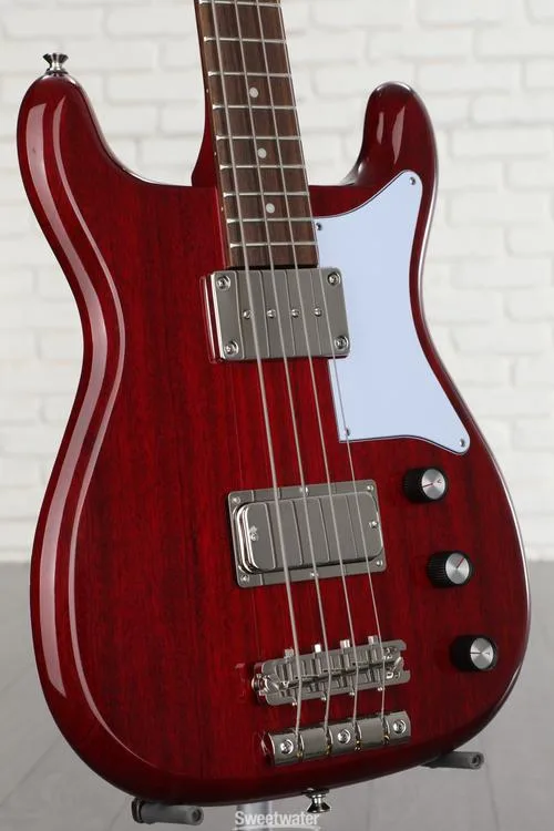  Epiphone Newport Electric Bass Guitar - Cherry Demo