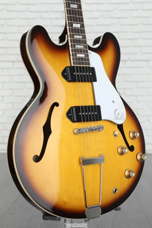  Epiphone USA Casino Hollowbody Electric Guitar - Vintage Burst Demo