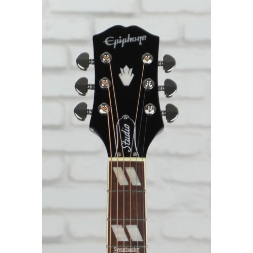  Epiphone Hummingbird Studio Acoustic-electric - Trans Ebony Sweetwater Exclusive Demo