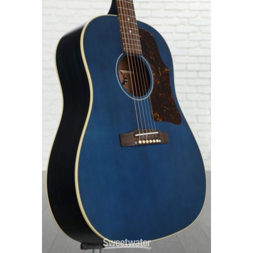  Epiphone J-45 Acoustic Guitar - Aged Viper Blue, Sweetwater Exclusive Demo