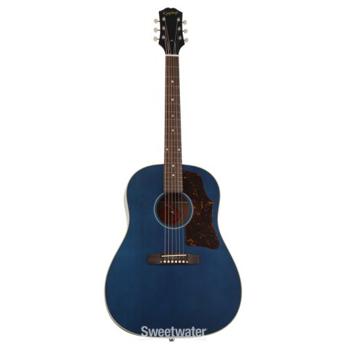  Epiphone J-45 Acoustic Guitar - Aged Viper Blue, Sweetwater Exclusive Demo