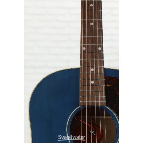 Epiphone J-45 Acoustic Guitar - Aged Viper Blue, Sweetwater Exclusive Demo