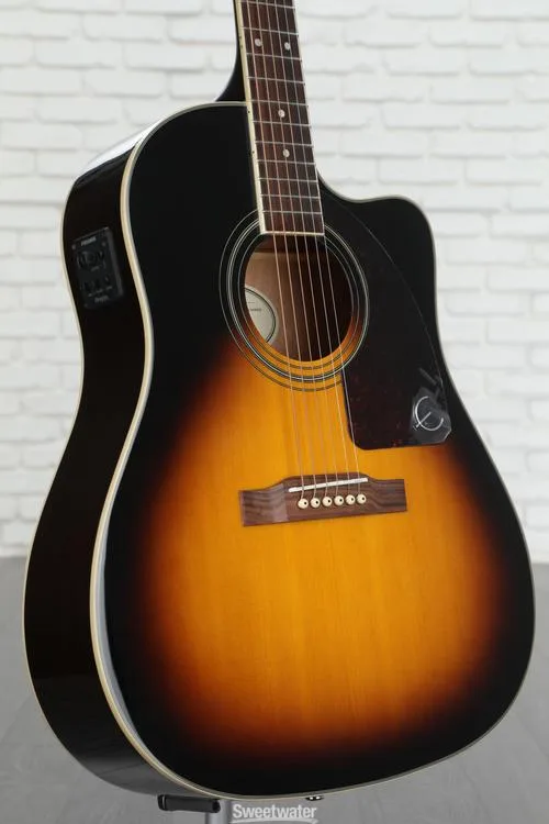 Epiphone J-45 EC Studio Acoustic-electric Guitar - Vintage Sunburst