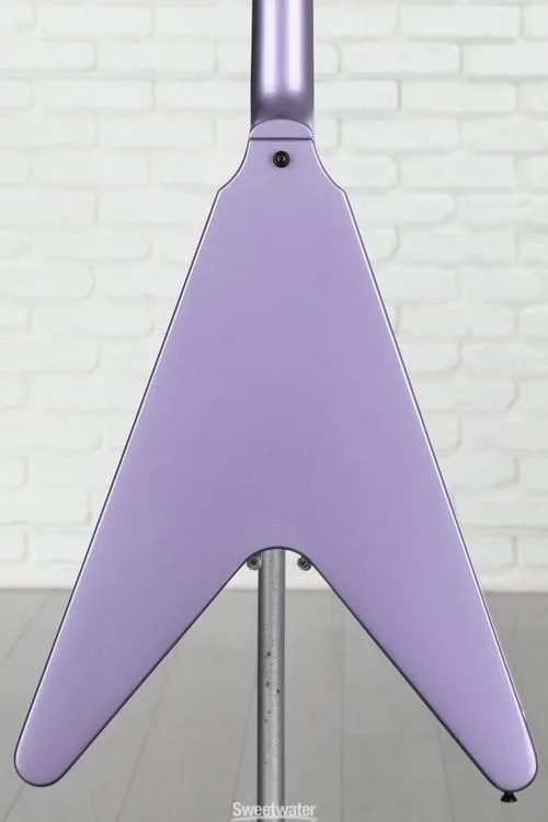  Epiphone Kirk Hammett 1979 Flying V Electric Guitar - Purple Metallic