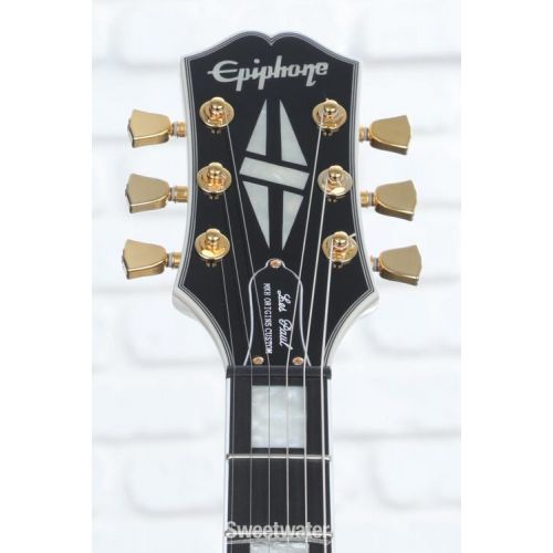  Epiphone Left-handed Matt Heafy Les Paul Custom Origins Electric Guitar - Bone White