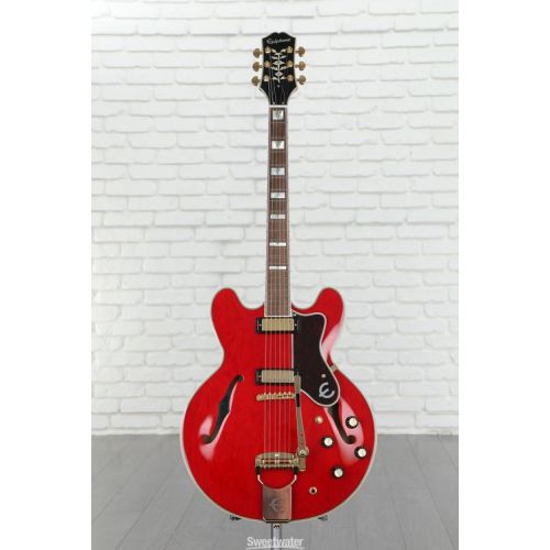  Epiphone 150th Anniversary Sheraton Semi-hollowbody Electric Guitar - Cherry Demo