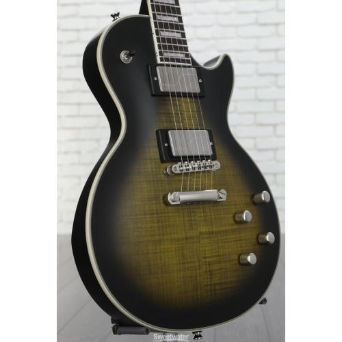  Epiphone Les Paul Prophecy Electric Guitar - Olive Tiger Aged Gloss