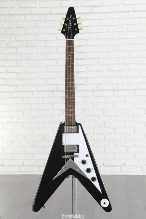  Epiphone Flying V Electric Guitar - Ebony