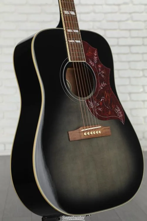 Epiphone Hummingbird Studio Acoustic-electric - Trans Ebony Sweetwater Exclusive