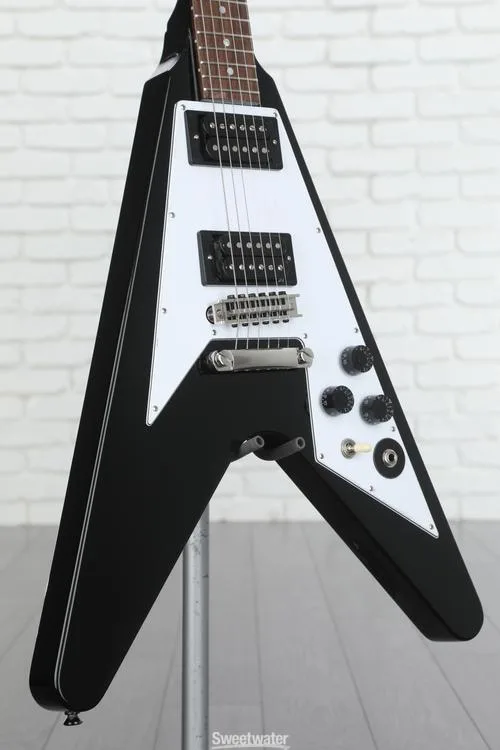  Epiphone Kirk Hammett 1979 Flying V Electric Guitar - Ebony Demo