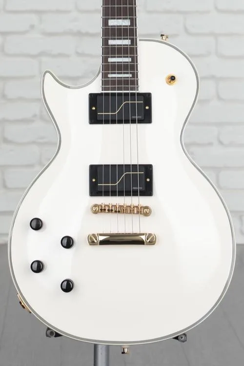 Epiphone Left-handed Matt Heafy Les Paul Custom Origins Electric Guitar - Bone White Demo
