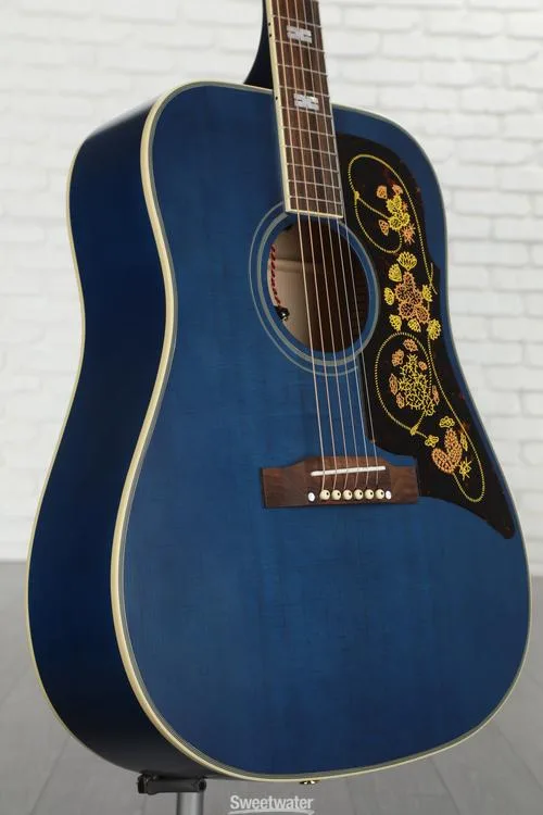Epiphone Masterbilt Frontier Acoustic-electric Guitar - Aged Viper Blue, Sweetwater Exclusive Demo