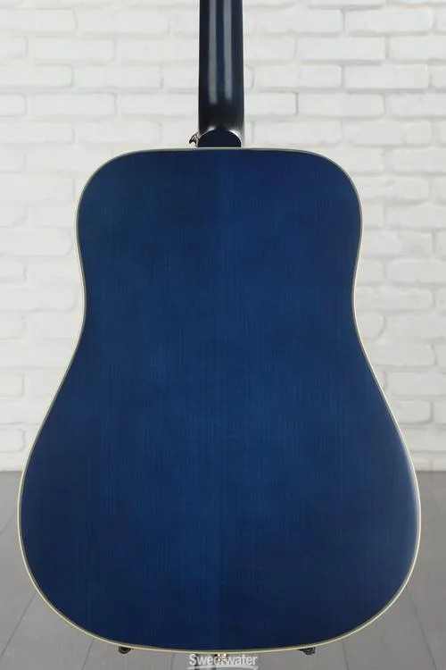  Epiphone Masterbilt Frontier Acoustic-electric Guitar - Aged Viper Blue, Sweetwater Exclusive Demo