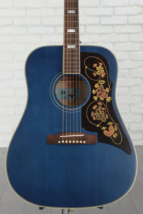  Epiphone Masterbilt Frontier Acoustic-electric Guitar - Aged Viper Blue, Sweetwater Exclusive Demo