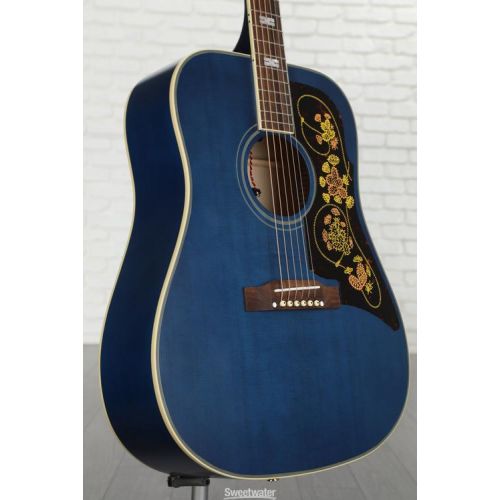  Epiphone Masterbilt Frontier Acoustic-electric Guitar - Aged Viper Blue, Sweetwater Exclusive Demo