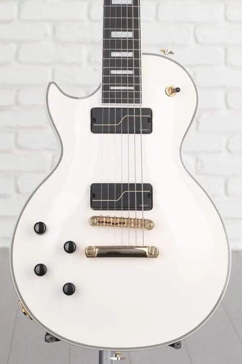 Epiphone 7-string Matt Heafy Les Paul Custom Origins Left-handed Electric Guitar - Bone White Demo