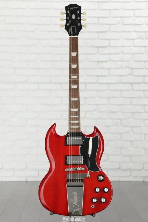  Epiphone SG Standard '61 Maestro Vibrola Electric Guitar - Vintage Cherry