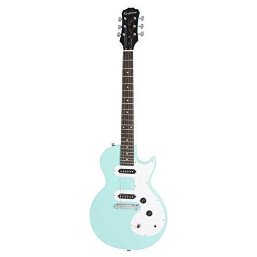  Epiphone Les Paul SL Starter Pack (Includes Mini Amp, Gigbag, Tuner, Picks, and Strap), Turquoise