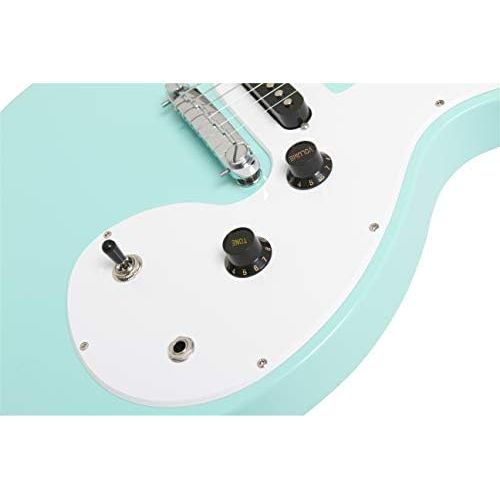  Epiphone Les Paul SL Starter Pack (Includes Mini Amp, Gigbag, Tuner, Picks, and Strap), Turquoise