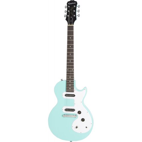  Epiphone Les Paul SL Starter Pack (Includes Mini Amp, Gigbag, Tuner, Picks, and Strap), Turquoise