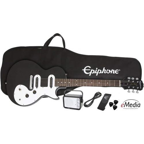  Epiphone Les Paul SL Starter Pack (Includes Mini Amp, Gigbag, Tuner, Picks, and Strap), Ebony