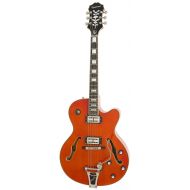Epiphone EMPEROR SWINGSTER Hollow Body Electric Guitar with Bigsbby Tremelo and pickup switching, Orange
