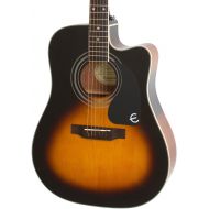 Epiphone Pro-1 Ultra Solid Top Acoustic/Electric Guitar System for Beginners, Gloss Vintage Sunburst Finish