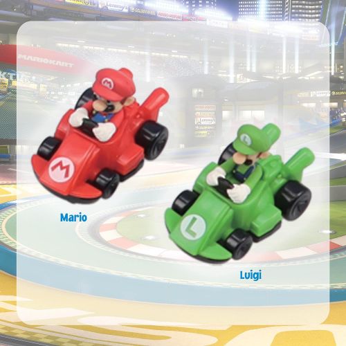  EPOCH Games Mario Kart Racing Deluxe, Vehicle Obstacle Course with Mario and Luigi Kart Figures for Ages 5+