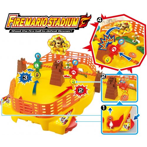 EPOCH Super Mario Fireball Stadium from, Multiplayer Tabletop Action Game for Ages 5+