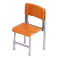 Epoch School desks and chairs [5. chair (brown)] (single)