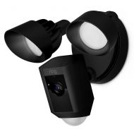 Epsilont Ring Floodlight Security Camera - Hardwired with Ultra-Bright LED Floodlights and Siren (White Floodlight)