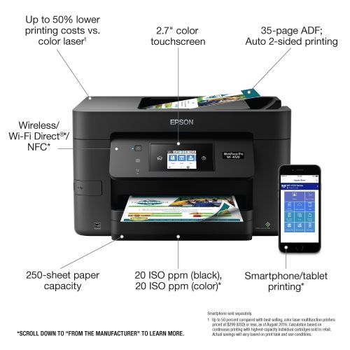 엡손 Epson - WorkForce Pro WF-4720 Wireless All-In-One Printer